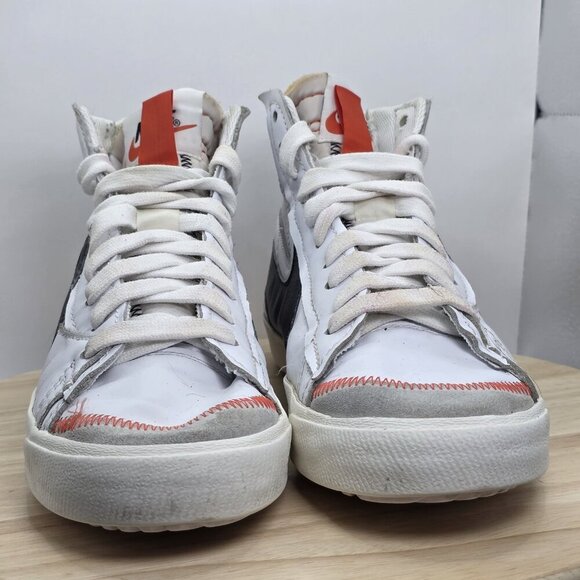 Nike Blazer Mid 77 Jumbo White Black Size 13 Mens Sneakers 2021 DD3111-100 - Picture 2 of 9